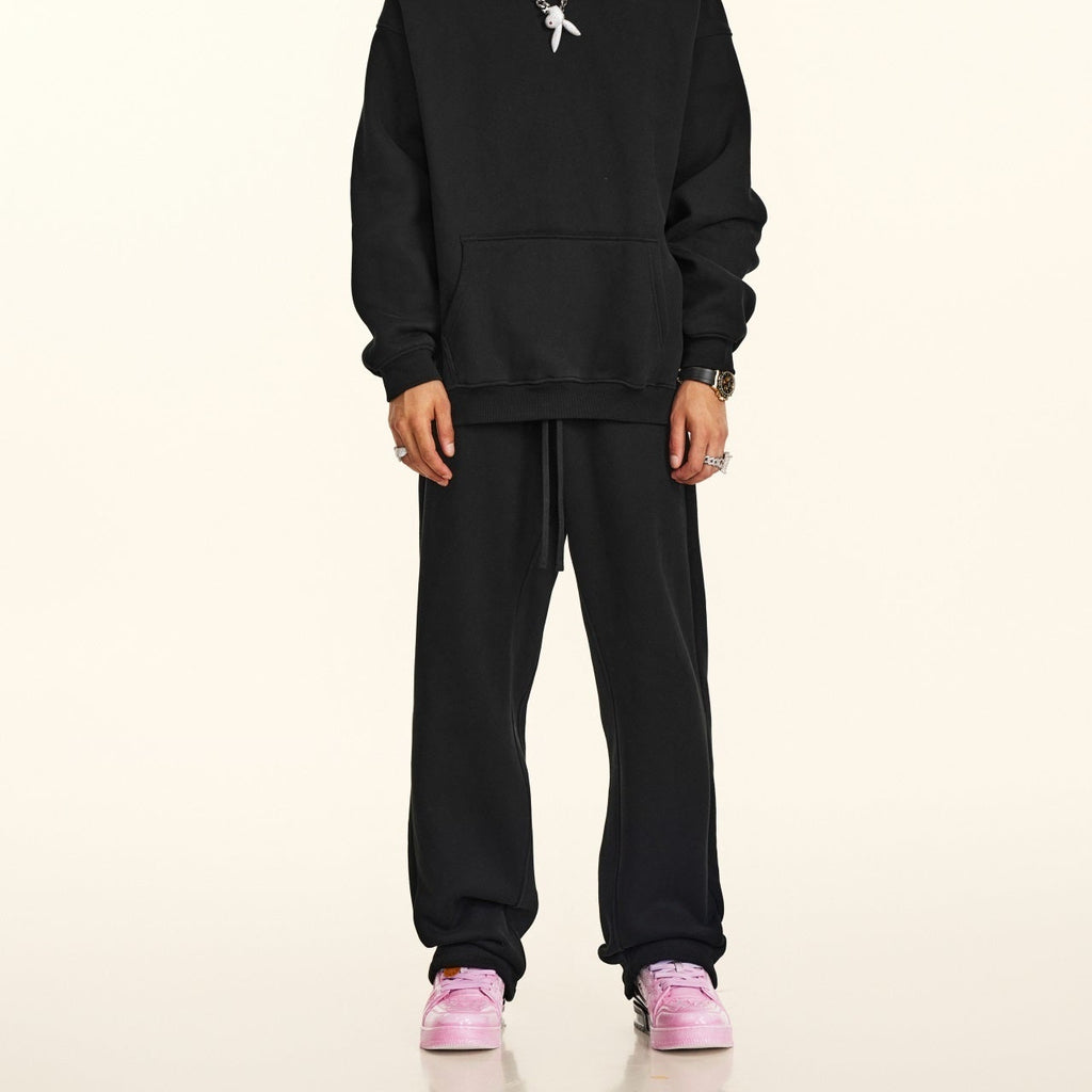 600GSM gerade Fleece-Jogginghose