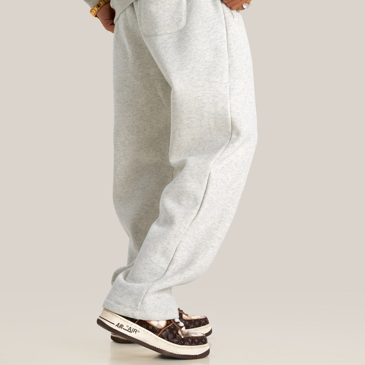 600GSM gerade Fleece-Jogginghose