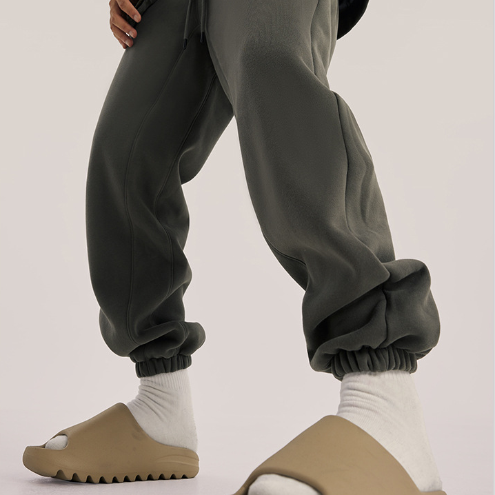 600GSM Fleece-Jogginghose mit Bündchen