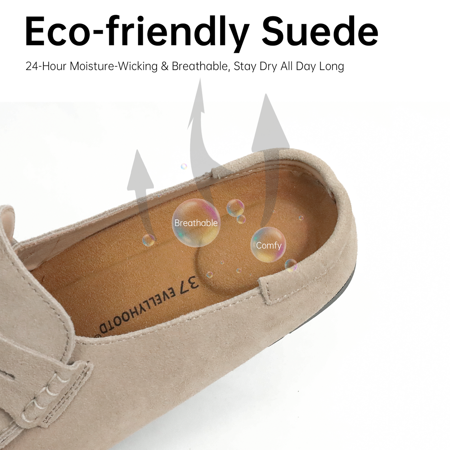 8559 Lofel | Genuine Suede Loafer Mules