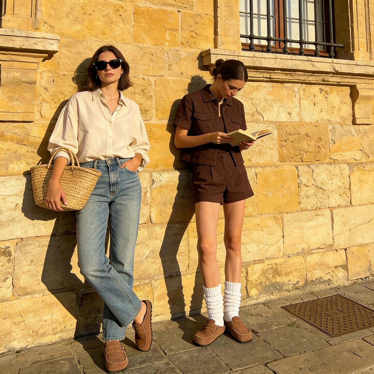 8559 Lofel | Genuine Suede Loafer Mules