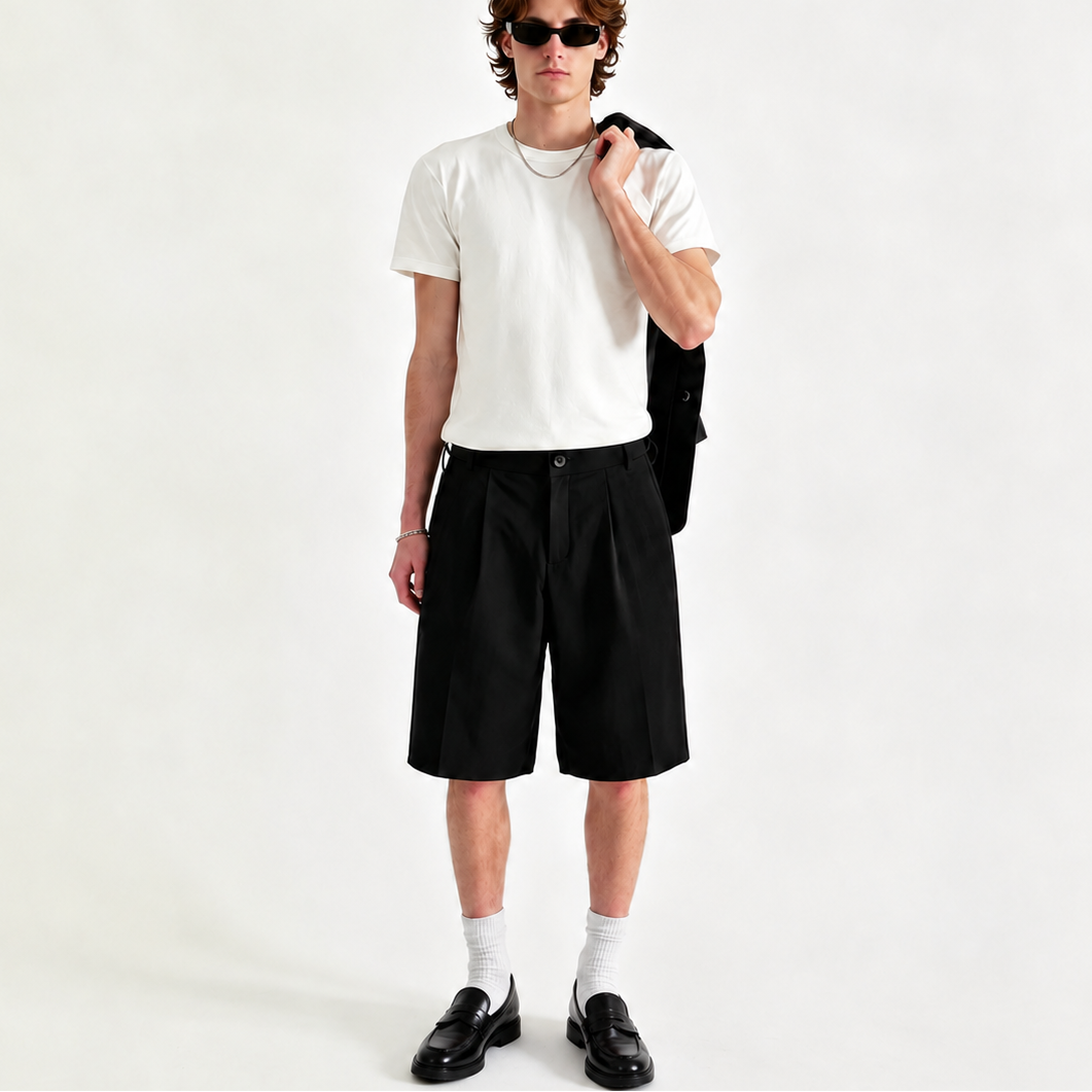 M500 Pleated Shorts