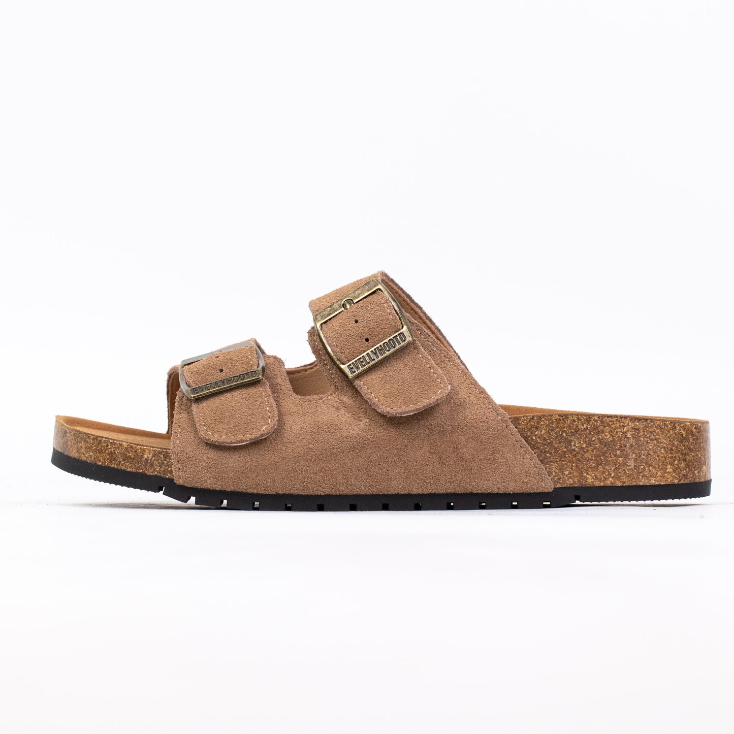 Bennett | Open Toe Suede Double Buckle Sandals - By EVELLYHOOTD